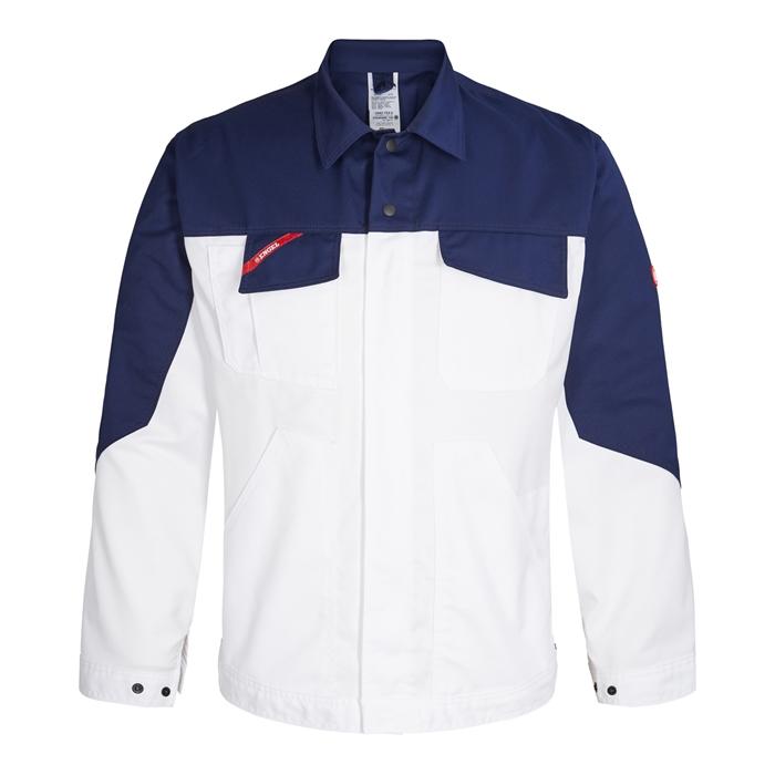 Fe Engel Stræk Jakke – Hvid Marine til Mænds Stil og Komfort