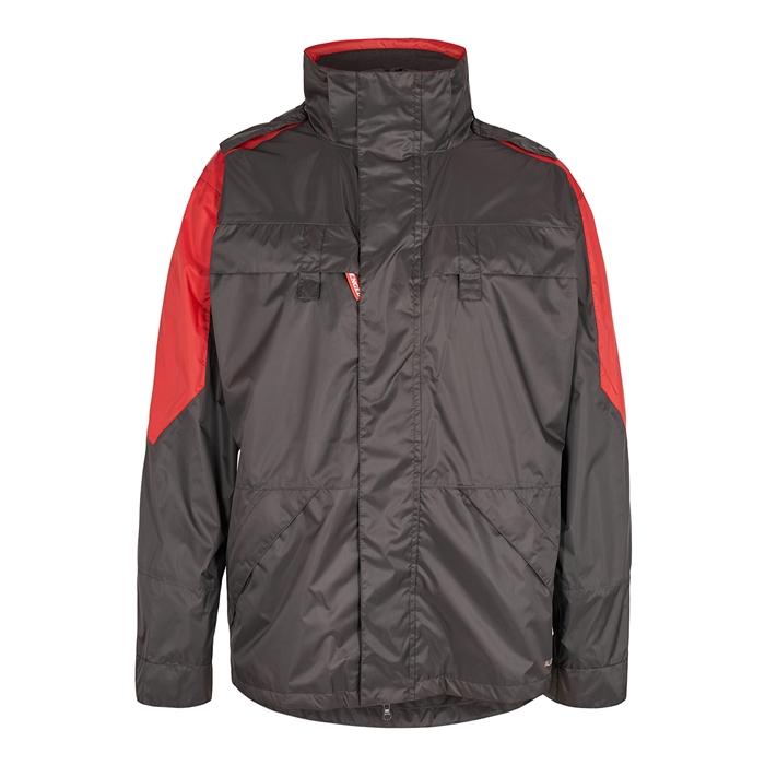 Fe Engel Galaxy Regnjakke - Antrazitgrå og Tomatrød