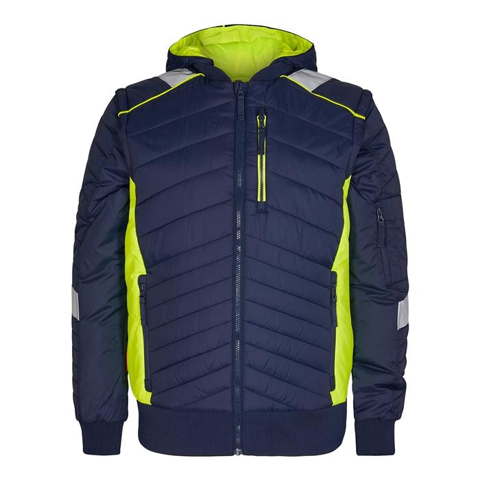 Fe Engel Cargo Jakke i Blue Ink og Gul – Fantastisk tilbud!