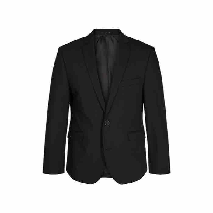 Moderne sort krølfri blazer fra Sunwill - Rejseblazer