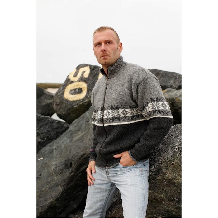 Strik Cardigan med Lynlås fra Wool Of Scandinavia - Must-Have!