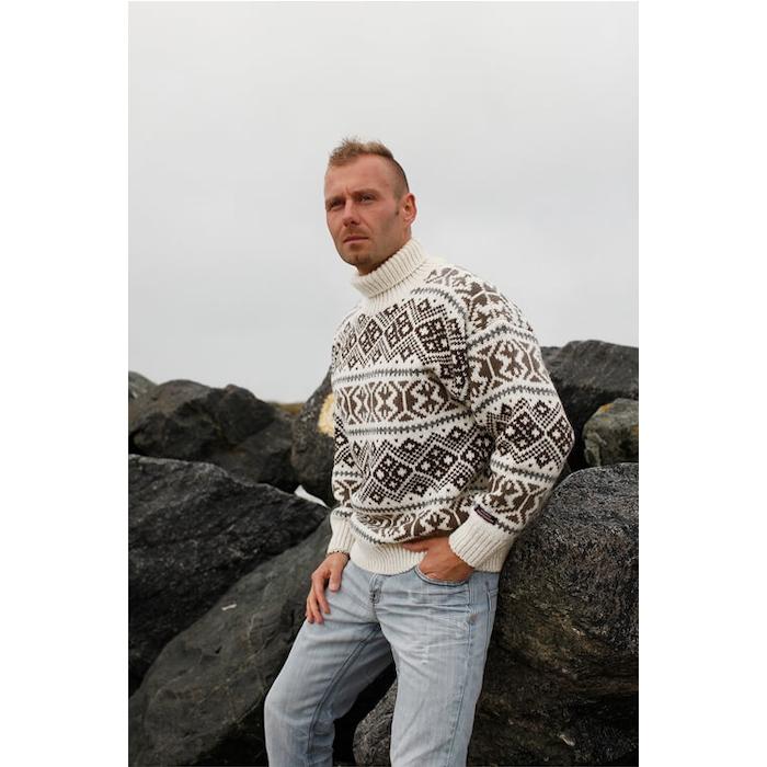 Islandske Uld Sweater - Stilfuld Komfort til Hverdag