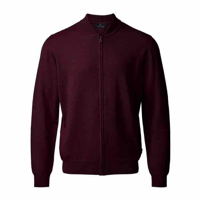 Milan Cardigan Bomber 50107 i Bourgogne Melange - Tilbud!