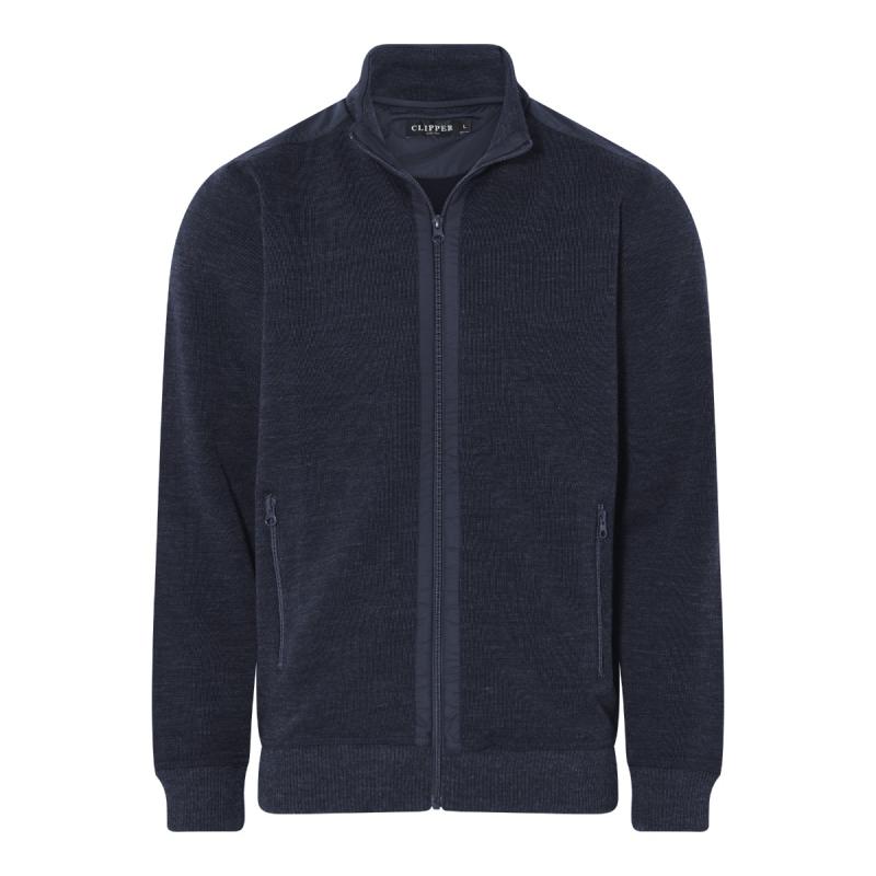Kilkenny Cardigan med Ståkrave – Mørk Navy Tilbud!