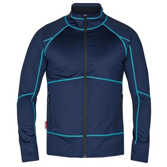 Fe Engel Midlayer Cardigan i Blå – Uovertruffen Tilbud!