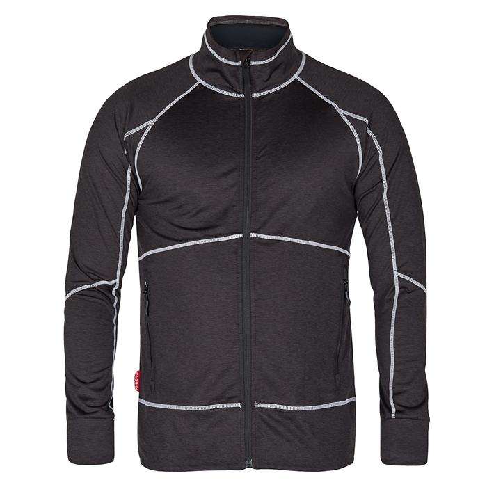 Fe Engel Midlayer Cardigan – Elegant Sort til Mænd