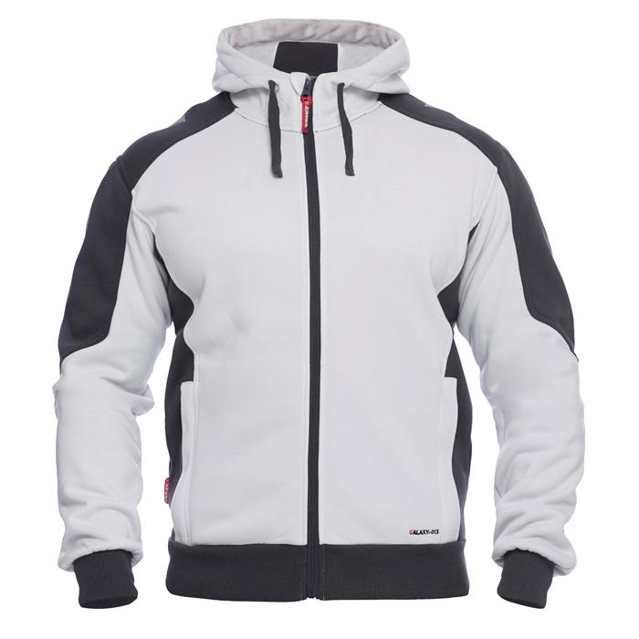 Fe Engel Galaxy Sweatcardigan – Hvid & Antrazitgrå