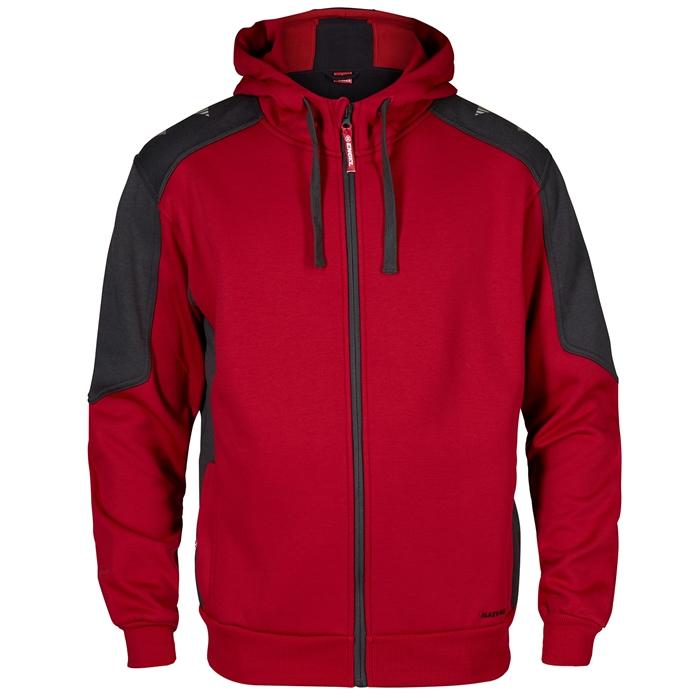 Fe Engel Galaxy Sweatcardigan - Tomatrød & Antracitgrå