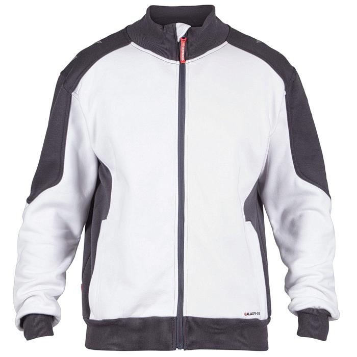 Fe Engel Galaxy Sweatcardigan – Hvid & Antrazitgrå Tilbud