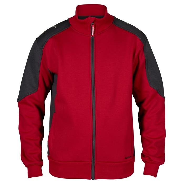 Fe Engel Galaxy Sweatcardigan - Tomatrød & Antracitgrå
