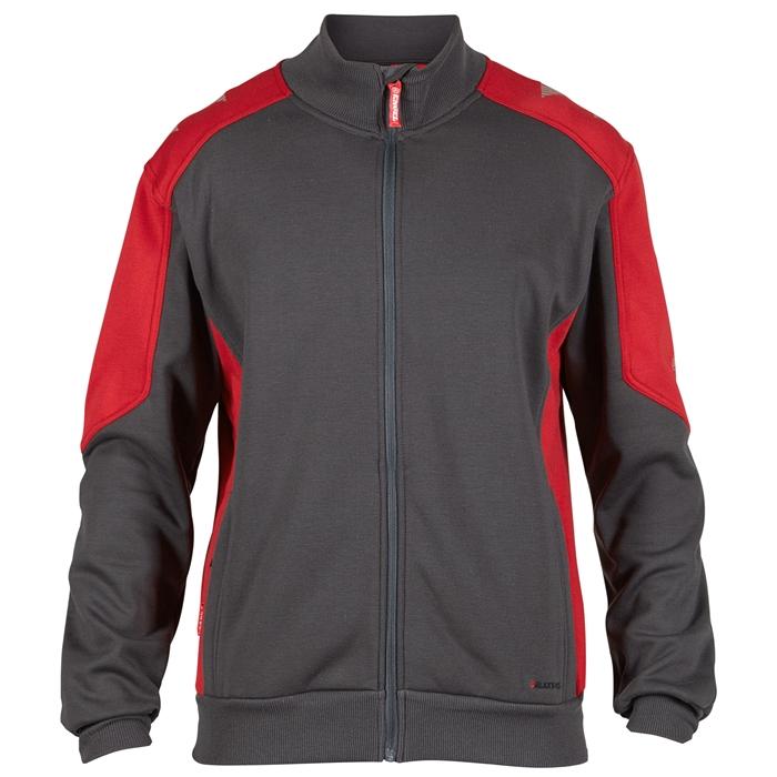 Fe Engel Galaxy Sweatcardigan – Antrazitgrå/Rød Tilbud!