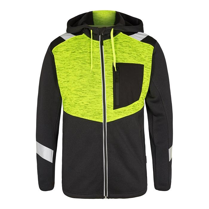 Fe Engel Cargo Strikcardigan – Stilig Sort/Gul Cardigan
