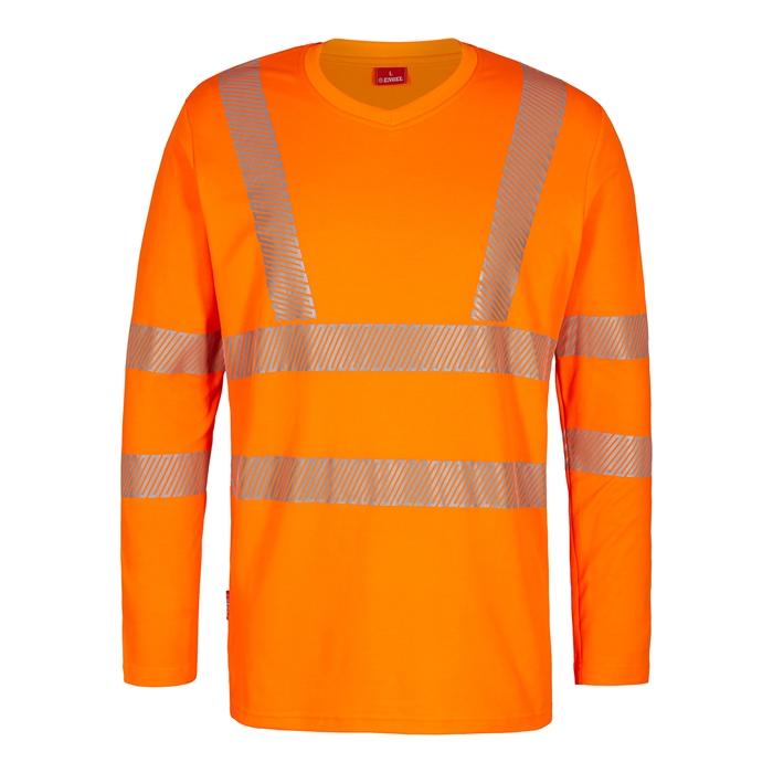 Fe Engel Sikkerhed T-Shirt V-Hals – Orange til Arbejde