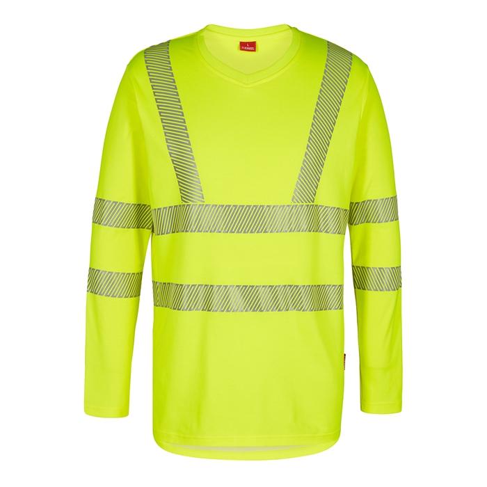 Fe Engel Sikkerheds T-shirt med V-hals – Gul