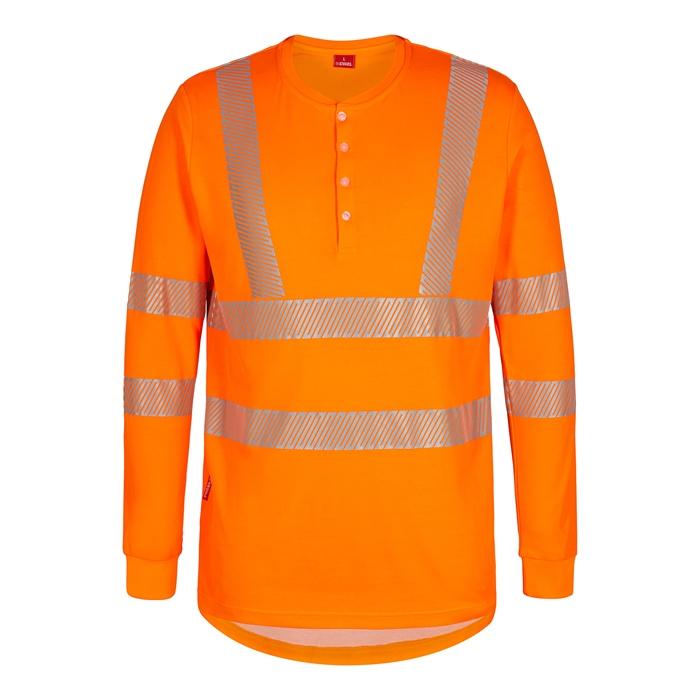 Fe Engel Sikkerheds T-Shirt Langærmet – Høj Synlighed Orange