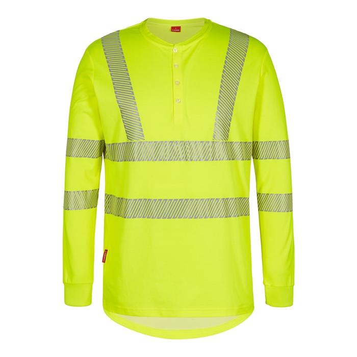 Fe Engel Sikkerheds T-shirt Langærmet – Gul Synlighed