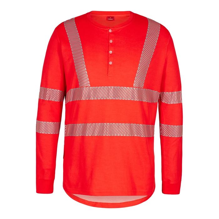 Fe Engel Safety Rød Langærmet T-shirt - Arbejdstøj Tilbud