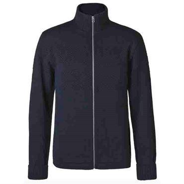 Klemens Zip Cardigan i Navy – Stilfuld og komfortabel!