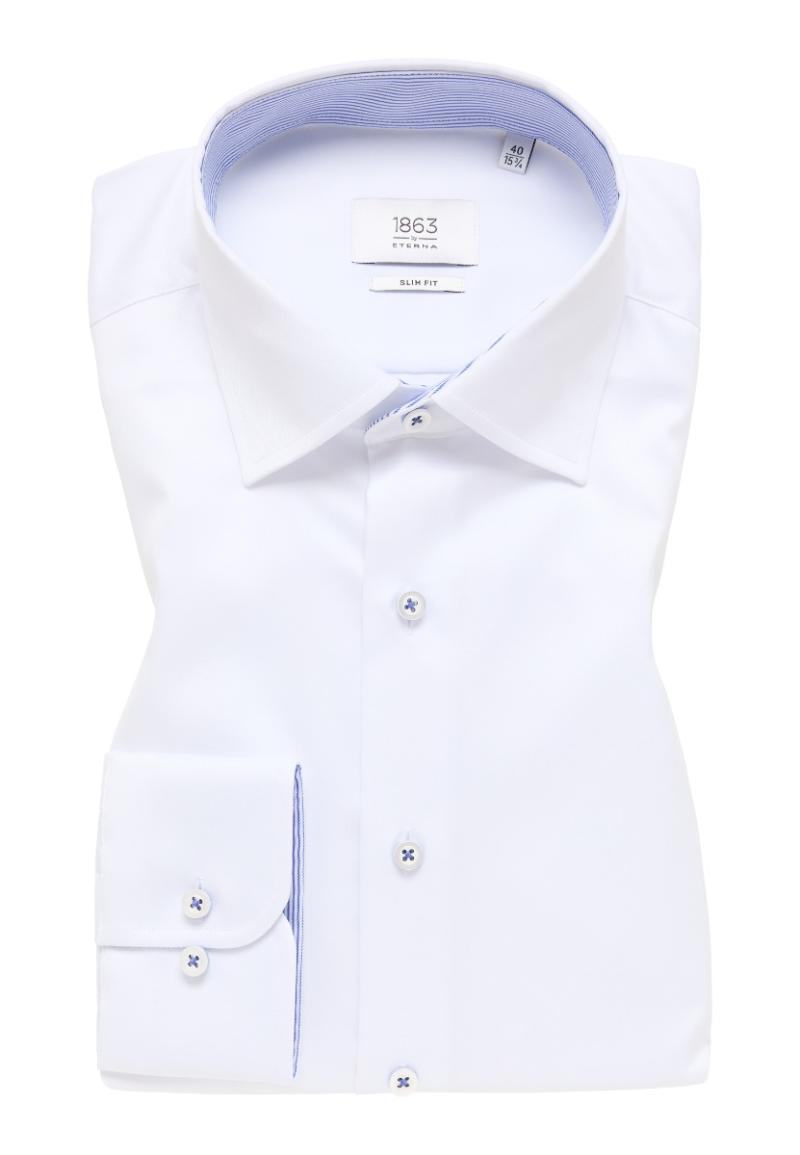 Eterna Slim Fit Skjorte 1863 – Hvid Elegance Tilbud!