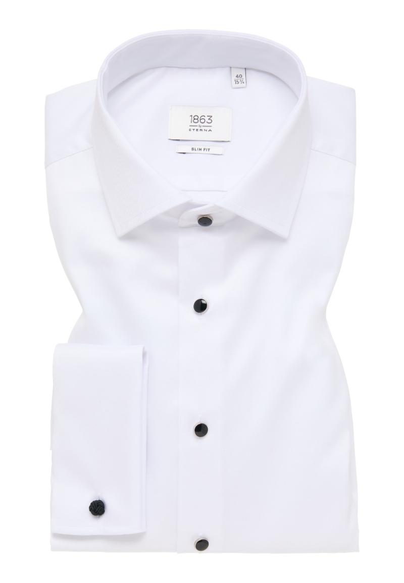 Eterna Slim Fit Hvid Smoking Skjorte – Strygefri Stil