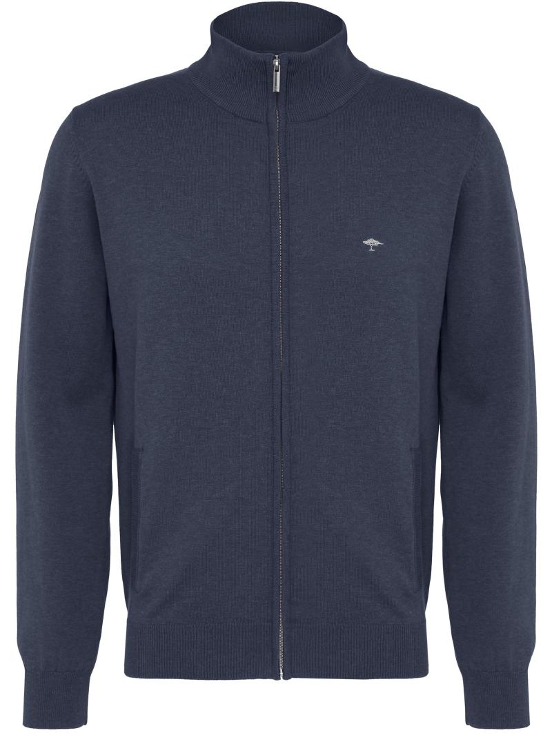 Fynch Hatton Cardigan i Night – Stilfuld 100% Bomuld