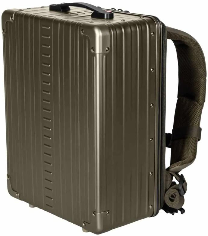 Aleon 17" Aluminium Rygsæk i Bronze – Stilfuld og Holdbar!