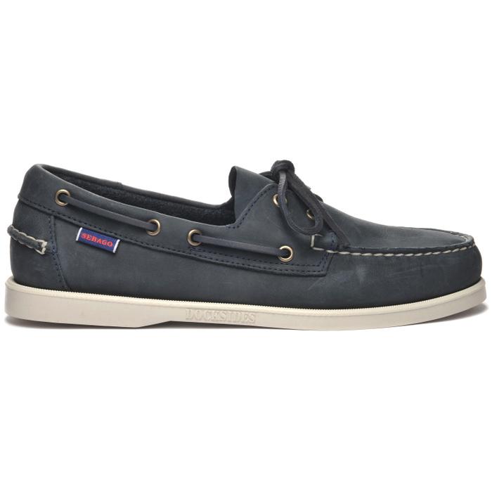 Sebago Docksides Crazy H Sejlersko i Blå Navy - Stil og Komfort