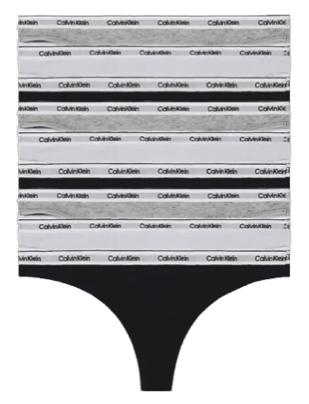 9-pak Calvin Klein Trusser i Sort, Hvid og Grå - Komfort!