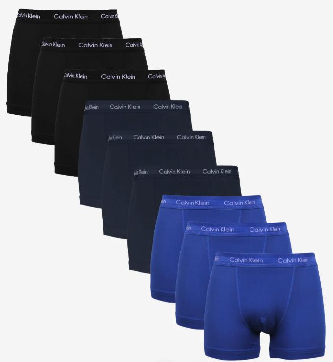 Calvin Klein Trunks 9 Pak – Komfortabel og Stilfuld Herreunderbukser