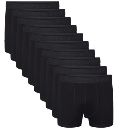 56°4 Denim Trunks – 10 Pakke i Sort til Mænds Komfort