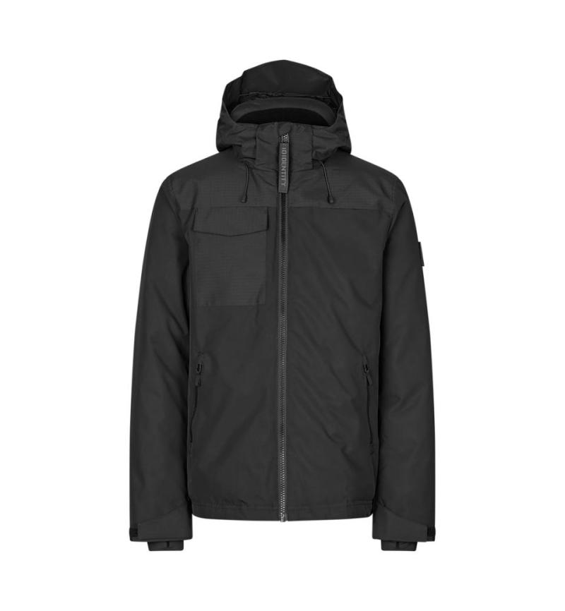 Id Hooded Vinterjakke 0842 - Kvalitet og Stil i Sort