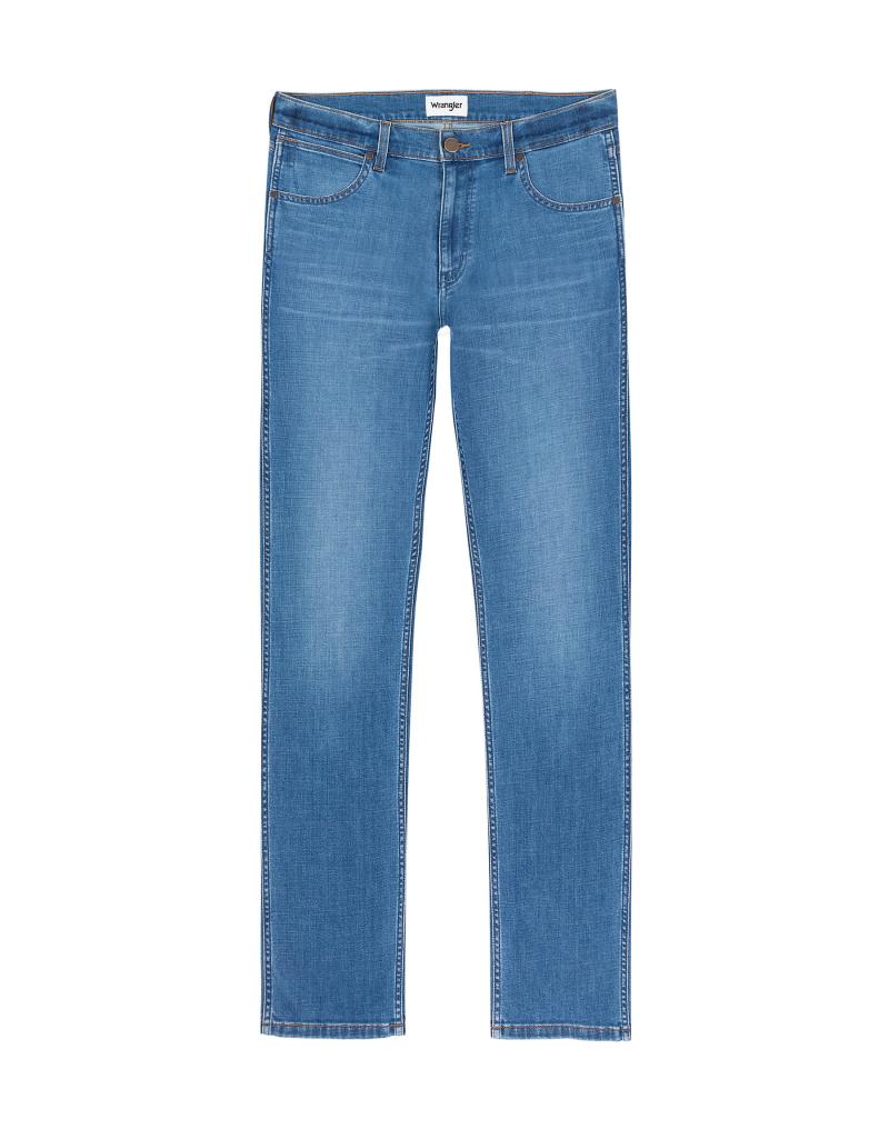 Wrangler Greensboro Stretch Jeans – Blå Lynlåsstil