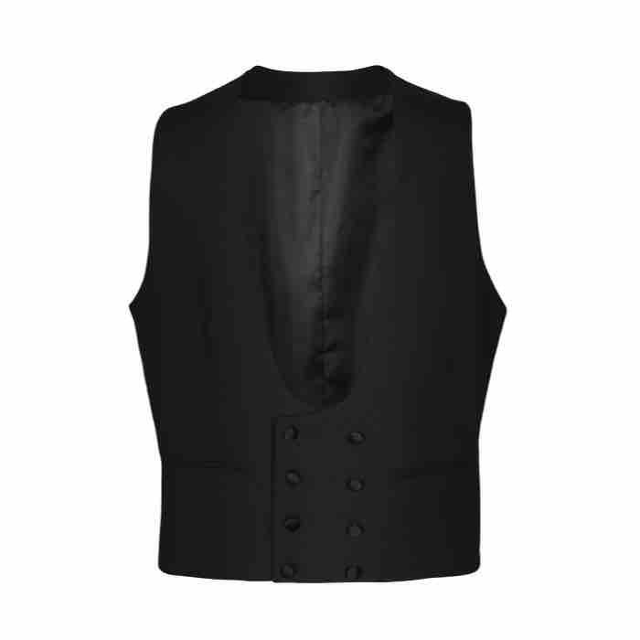 Elegant Sort Kjole med Hvidt Vest fra Sunwill - Normal Fit