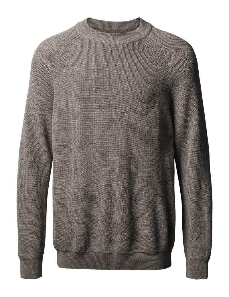 Aalborg O Neck Pullover i Cobble Stone - Uundgåelig klassiker!