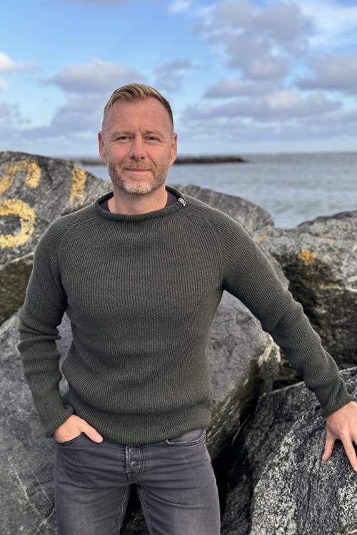 Kvalitets Uldstriktrøje Jurmo fra Wool Of Scandinavia