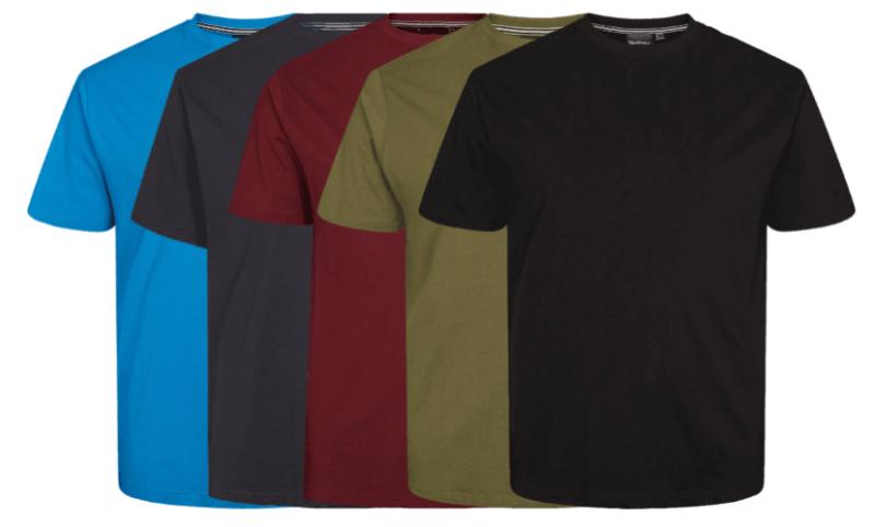56°4 5-pak T-shirts i blandede farver fra North