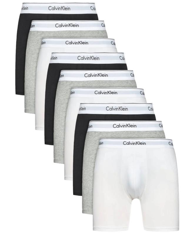 Calvin Klein 9-pak Boxer Briefs – Hurtig levering og stil!