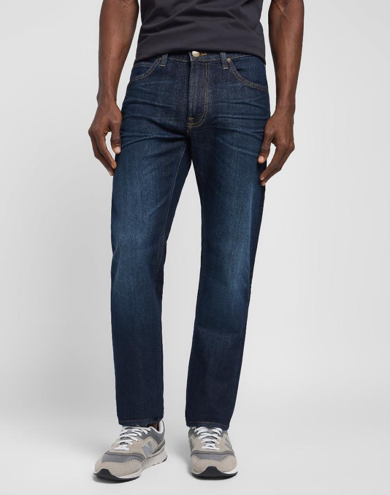 Lee Daren Jeans L707aadb - Blå med Slid, Regular Fit