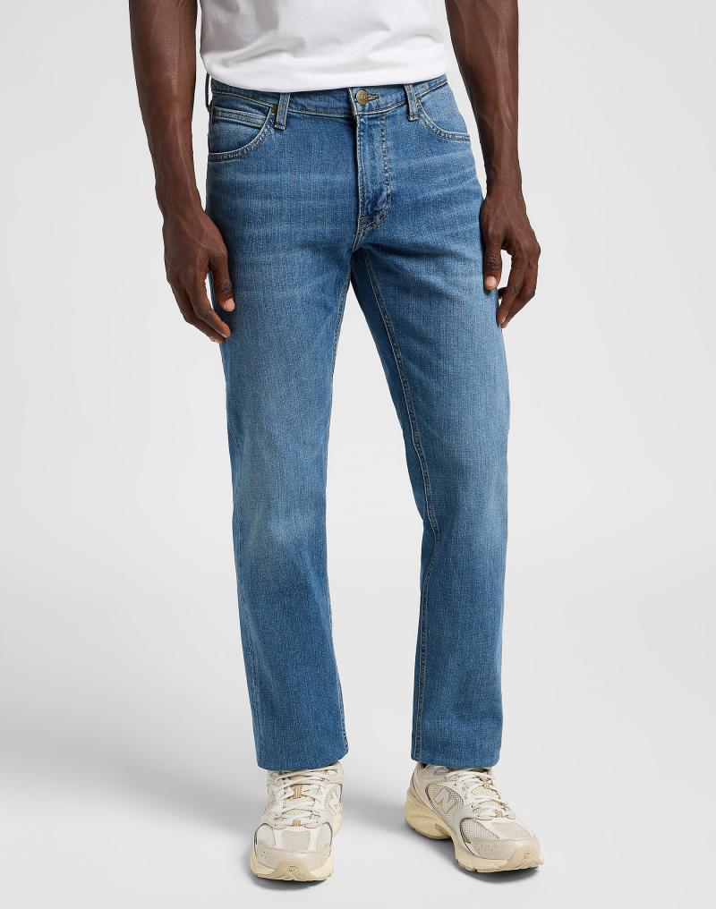 Lee Daren Jeans - Blå med slid, hurtig levering!