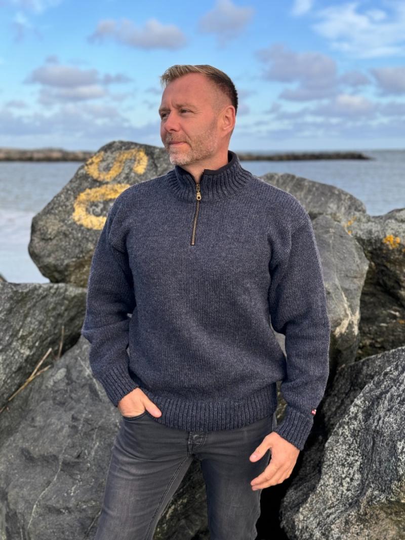 Norsk Uld Striktrøje fra Wool Of Scandinavia - Kvalitet & Stil