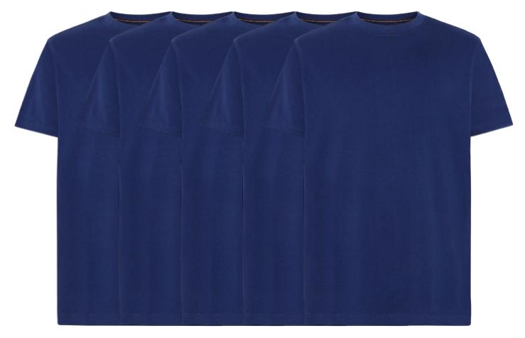 5 Pak T-shirts Eddy Økologisk - Blue Twilight fra Signal