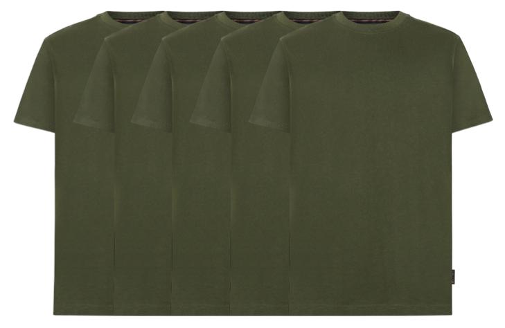 5 Pak T-Shirt Eddy Økologisk i Cypress Green fra Signal