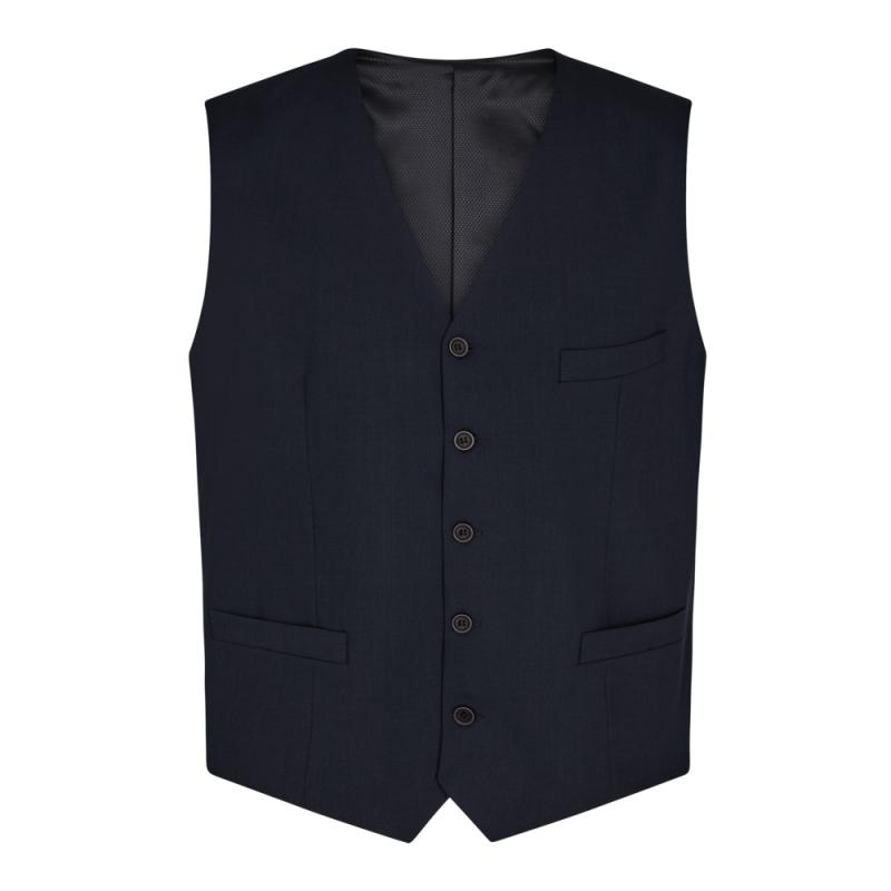 Ekstra Lang Mørk Navy Vest fra Sunwill - Stilfuld Elegance