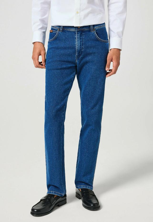 Wrangler Texas Stretch Jeans - Lys Blå, Hurtig Levering!