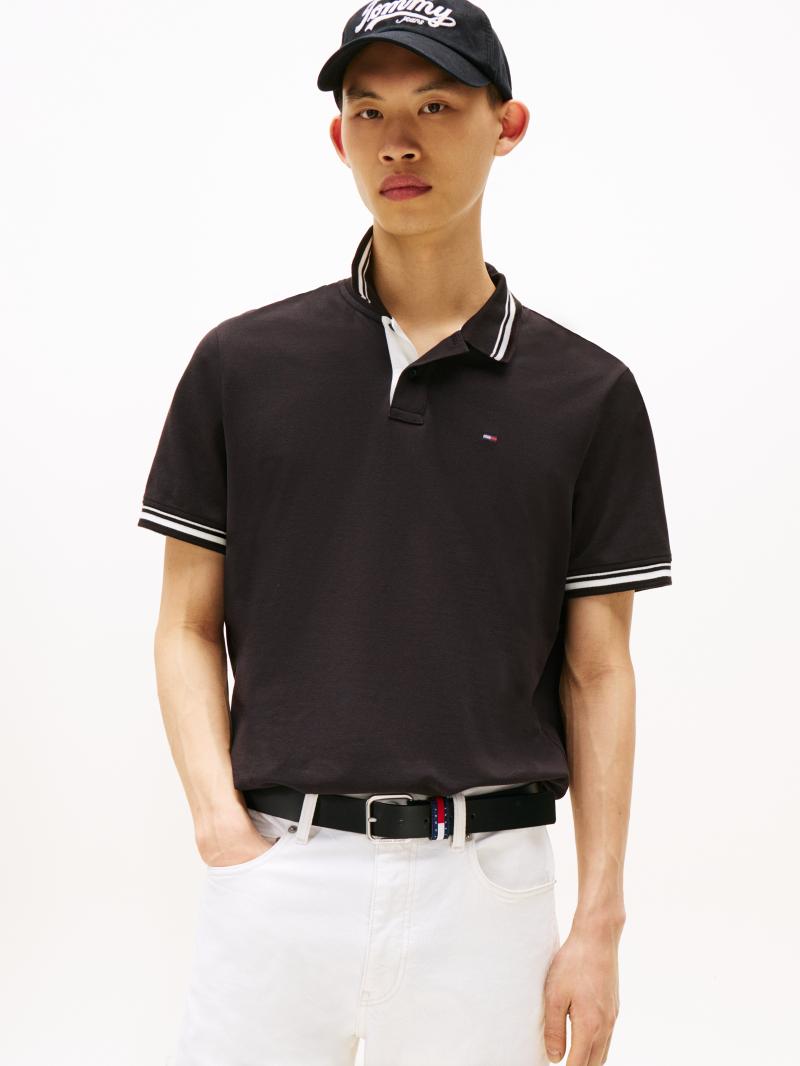 Tommy Hilfiger Polo T-shirt i sort - 3x Large tilbud