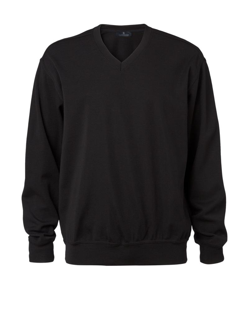 Corporate Glasgow V-Hals Pullover i Sort fra Clipper