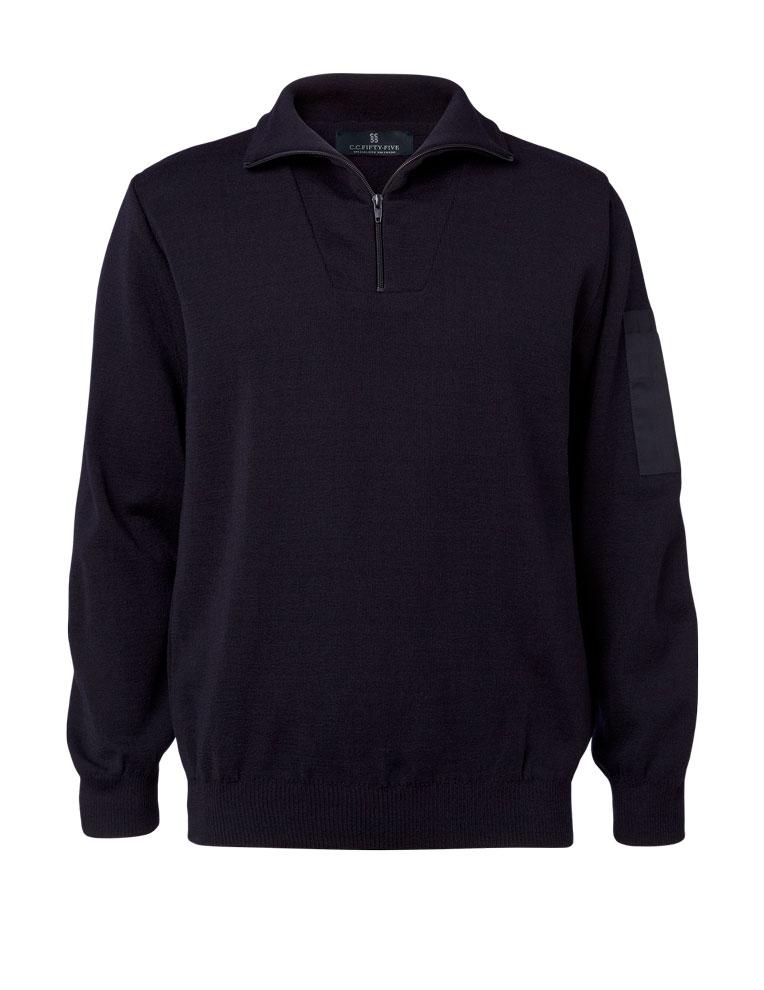 Corporate Prague Pullover med 1/4 lynlås i Navy