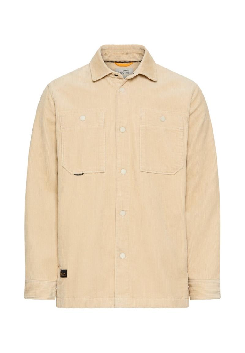 Camel Active Overshirt i Oatmeal - Hurtig levering!
