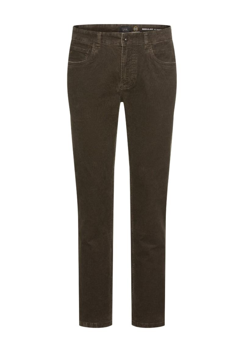 Mørkebrune Lærredsbukser fra Camel Active - Regular Fit