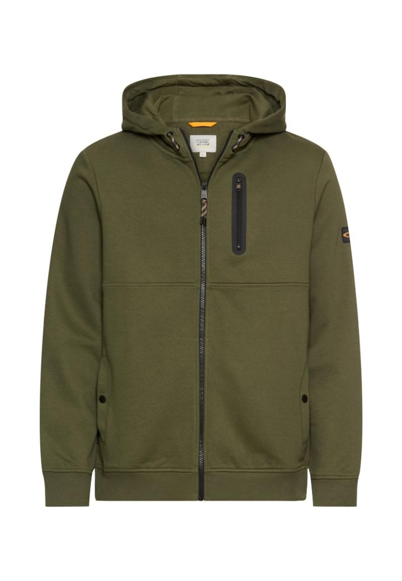 Sweat Cardigan fra Camel Active - Skovgrøn Stil!